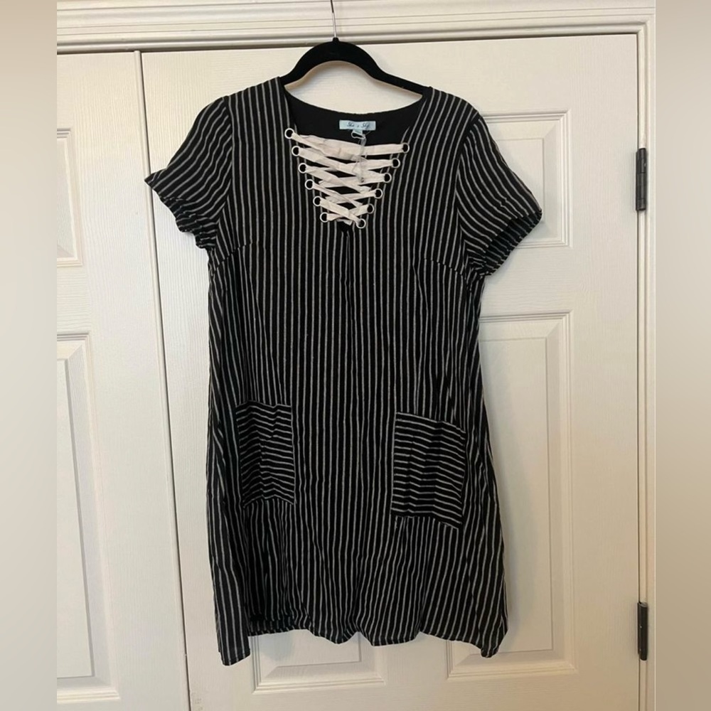 She & Sky striped boutique dress!…